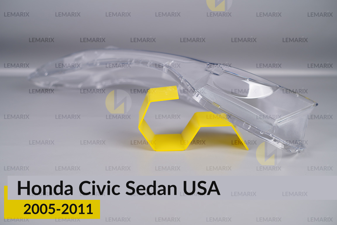 Скло фари Honda Civic Sedan USA (2005-2011) ліве