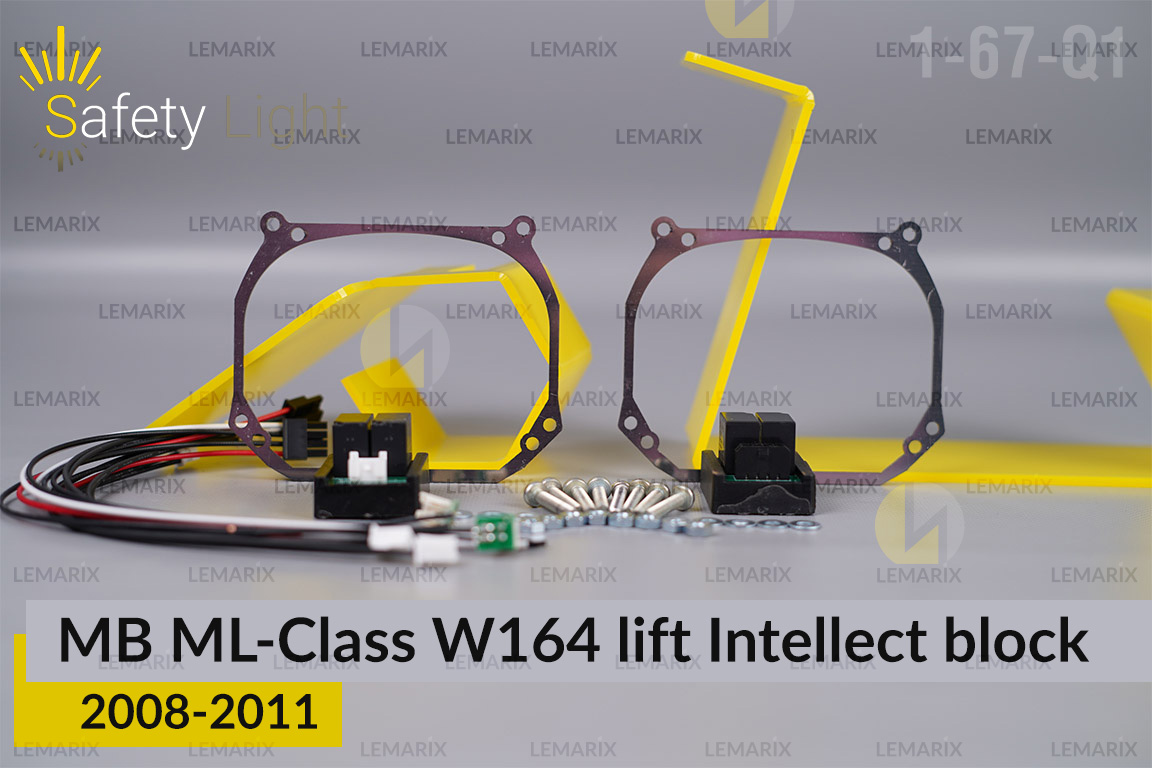 Перехідна рамка для Mercedes-Benz ML-Class W164 Intellect block (2008-2011) рест