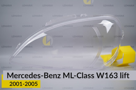 Стекло фары Mercedes-Benz ML-Class W163 (2001-2005) рест левое