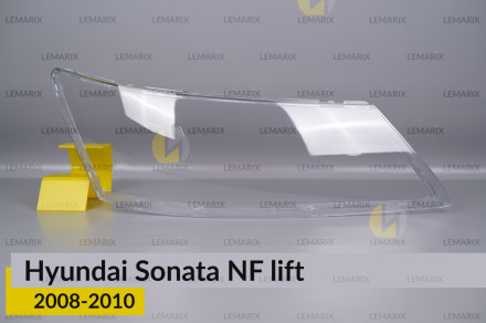 Стекло фары Hyundai Sonata NF (2008-2010) рест правое