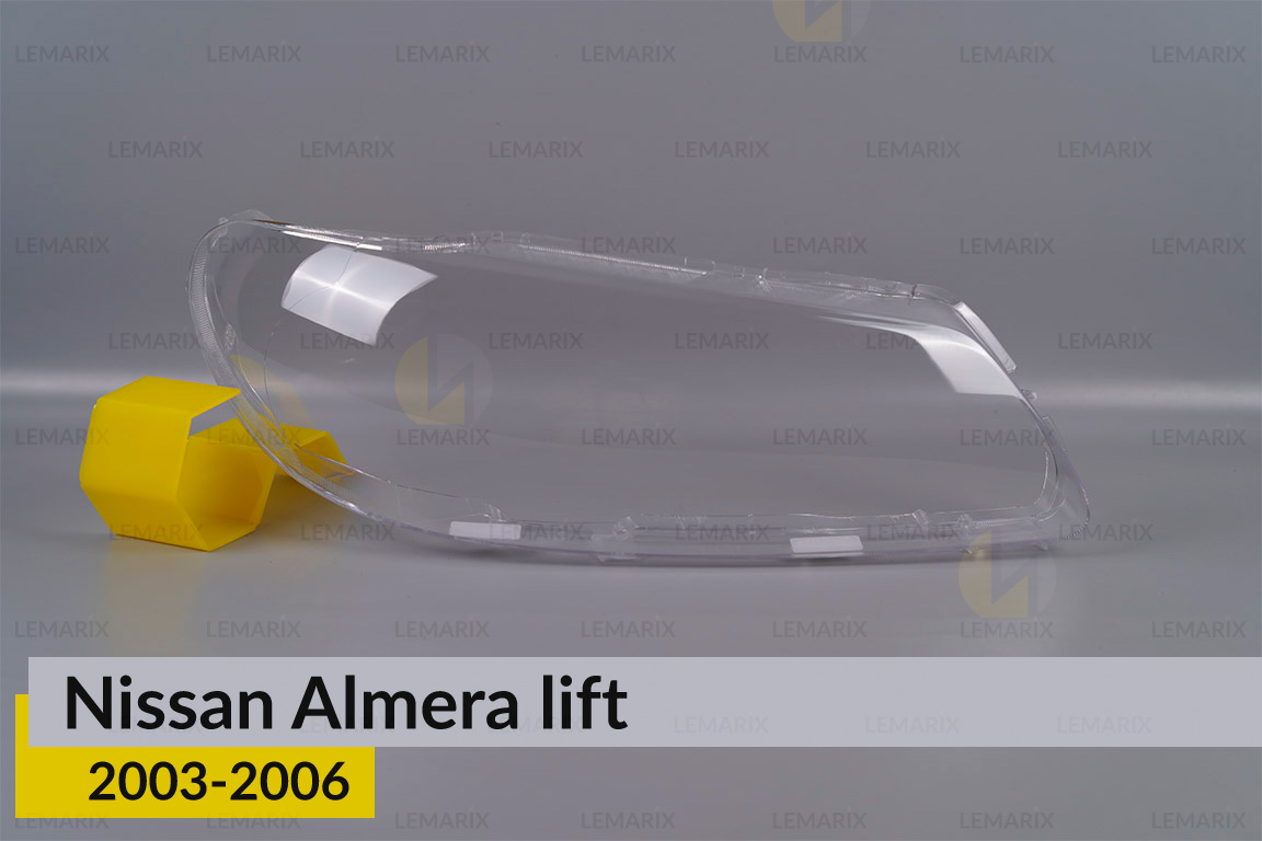 Скло фари Nissan Almera (2003-2005) рест праве