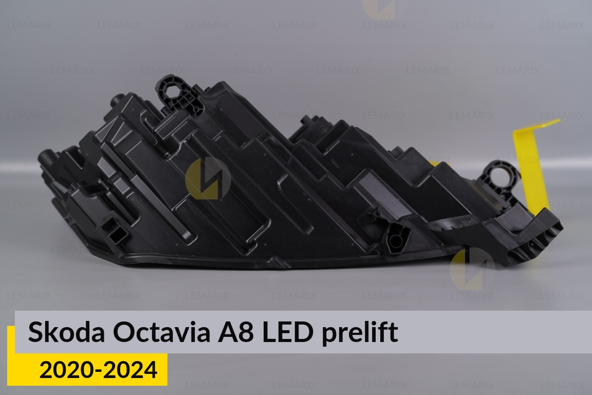 Корпус фары Skoda Octavia A8 LED (2020-2024) дорест левый
