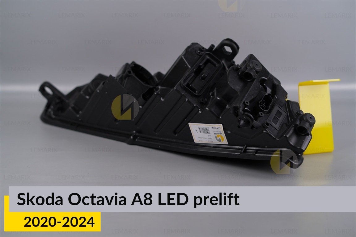 Корпус фары Skoda Octavia A8 LED (2020-2024) дорест левый