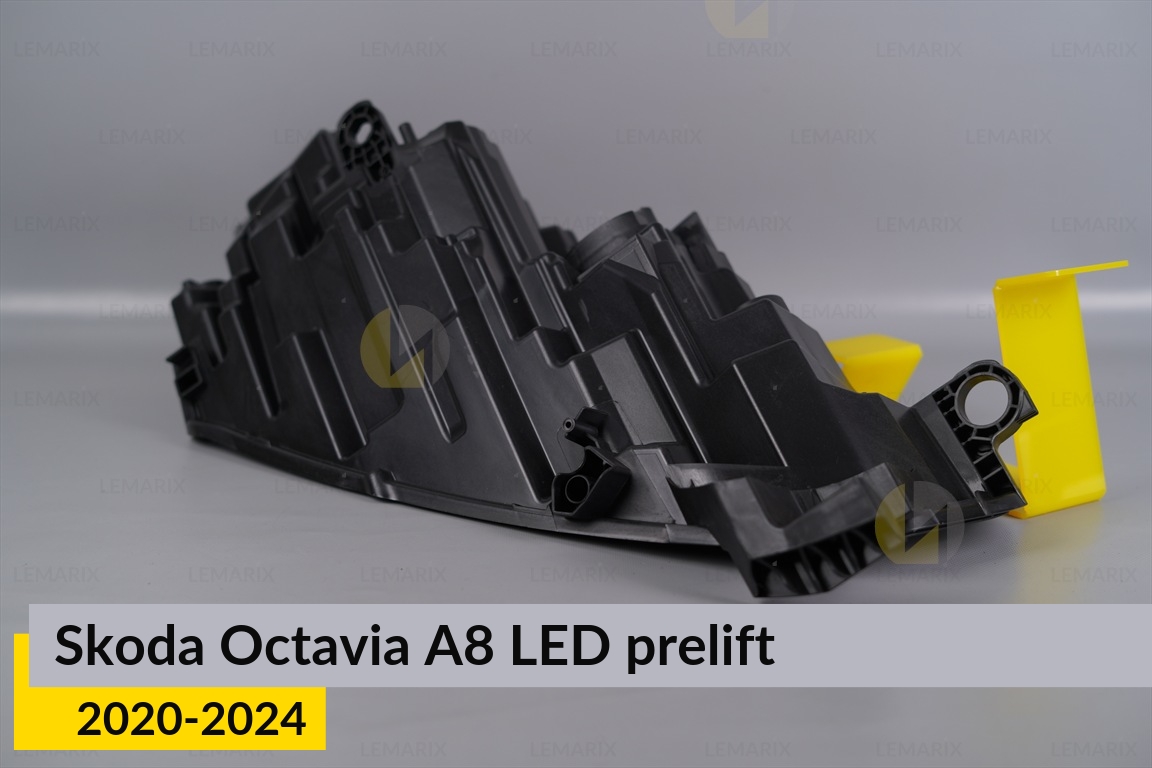 Корпус фары Skoda Octavia A8 LED (2020-2024) дорест левый