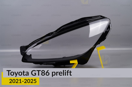 Скло фари Toyota GT86 (2021-2026) дорест ліве