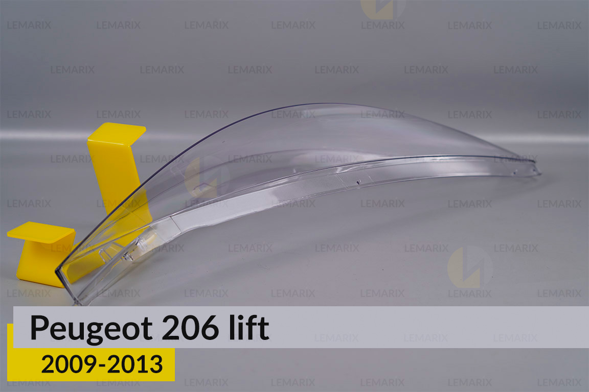 Скло фари Peugeot 206+ (2009-2013) праве
