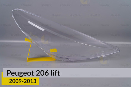 Стекло фары Peugeot 206+ (2009-2013) правое