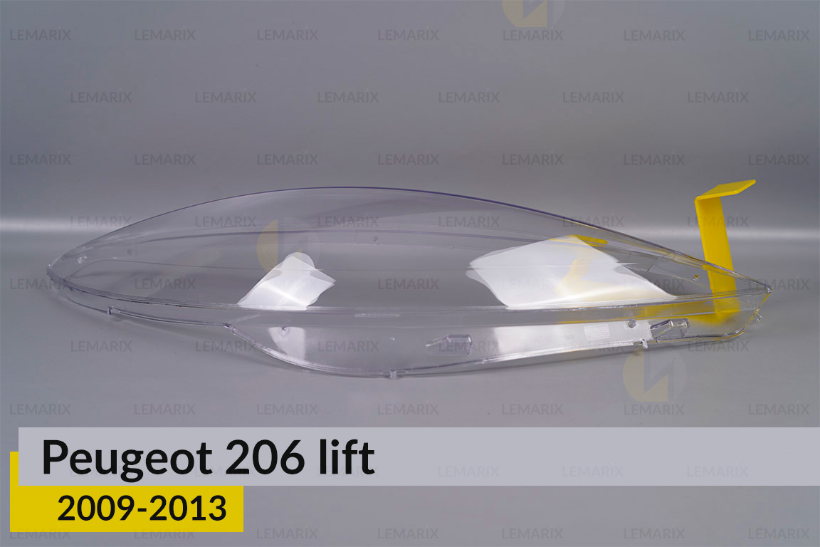 Скло фари Peugeot 206+ (2009-2013) праве