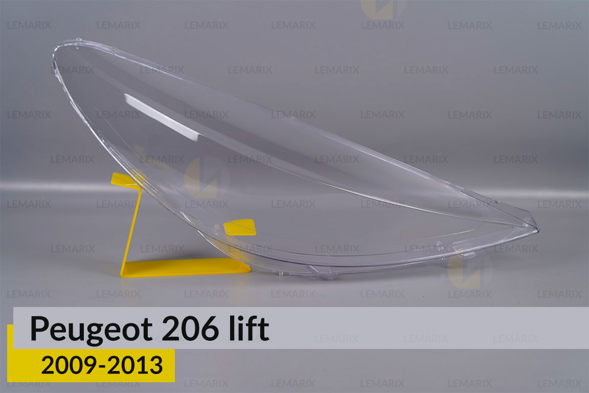 Стекло фары Peugeot 206+ (2009-2013) правое