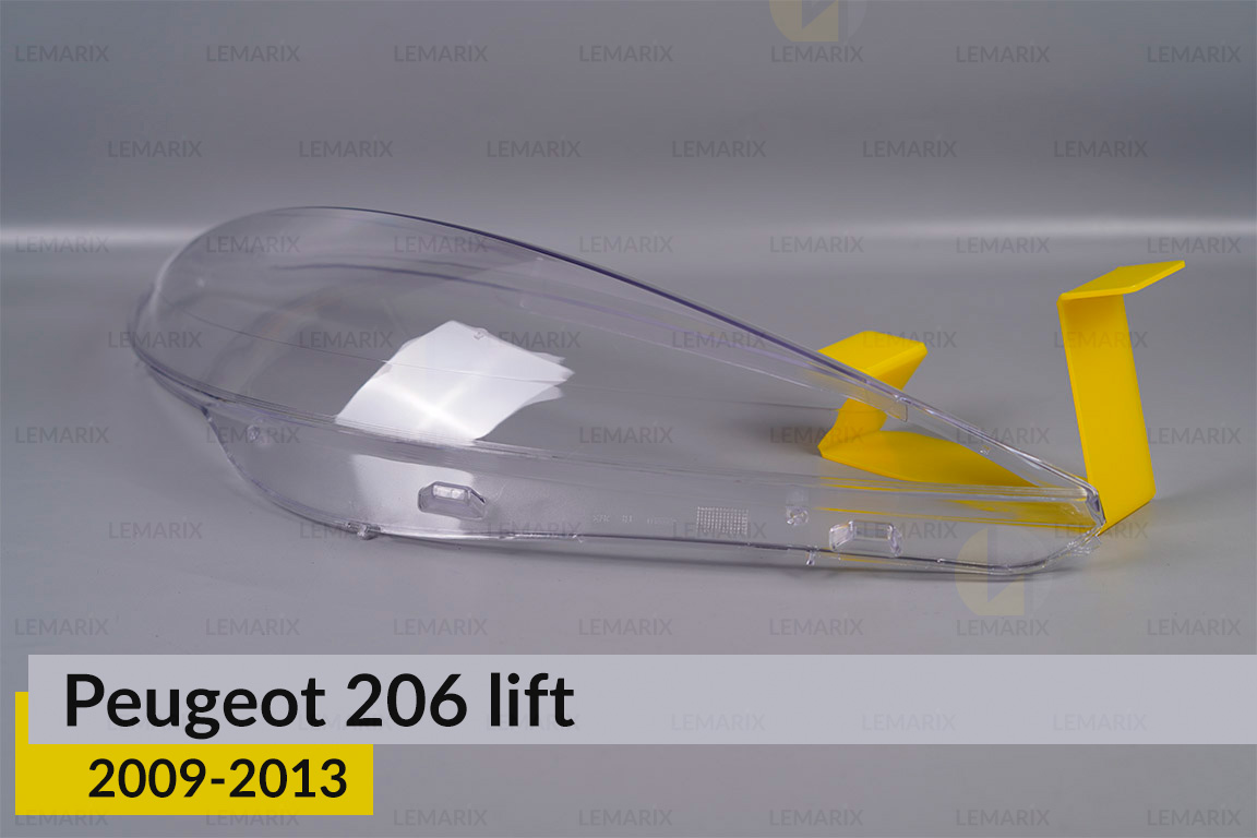 Скло фари Peugeot 206+ (2009-2013) праве