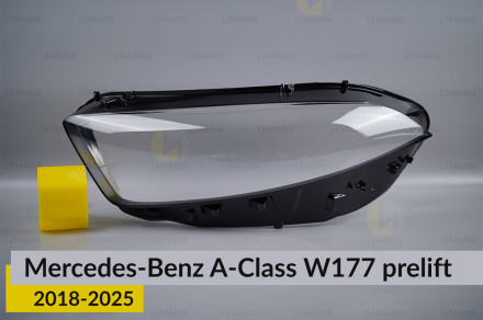 Скло фари Mercedes-Benz A-Class W177 (2018-2026) ліве