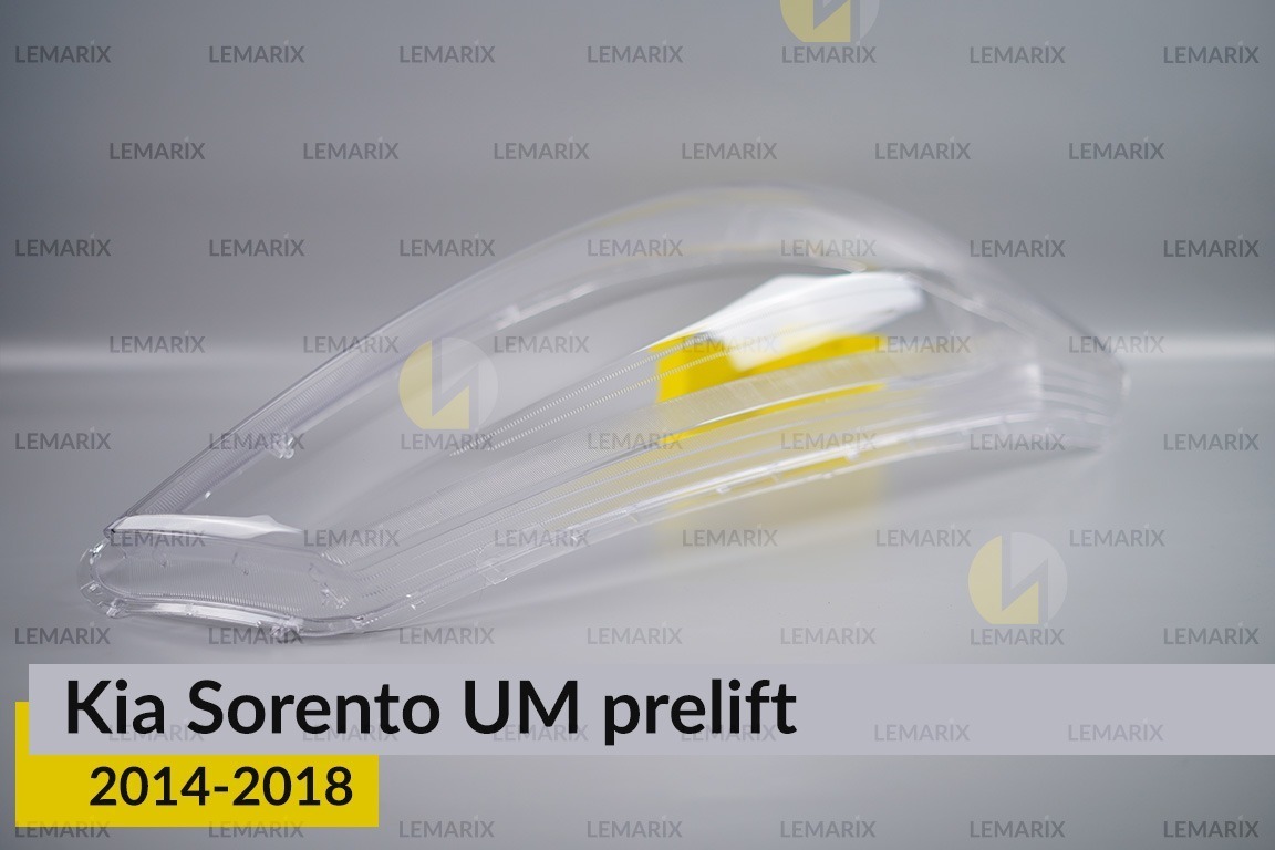 Стекло фары KIA Sorento UM (2014-2018) дорест правое