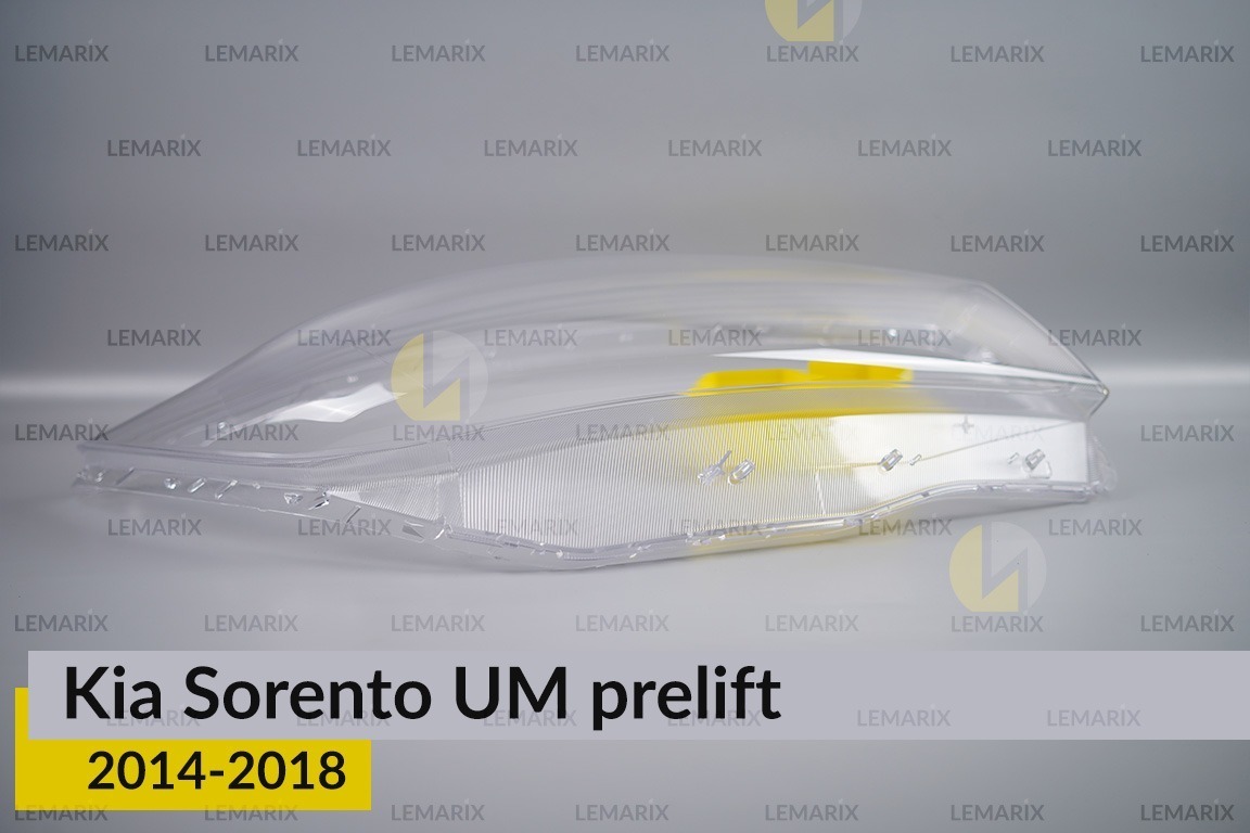 Стекло фары KIA Sorento UM (2014-2018) дорест правое