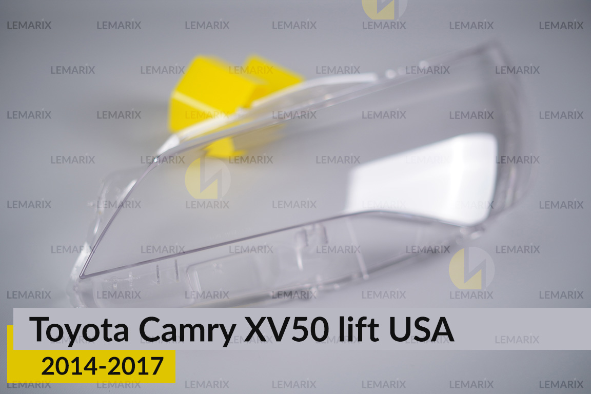 Скло фари Toyota Camry XV50 USA (2014-2017) рест ліве