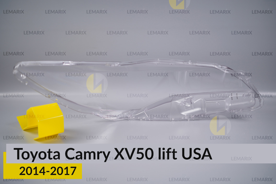 Скло фари Toyota Camry XV50 USA (2014-2017) рест ліве