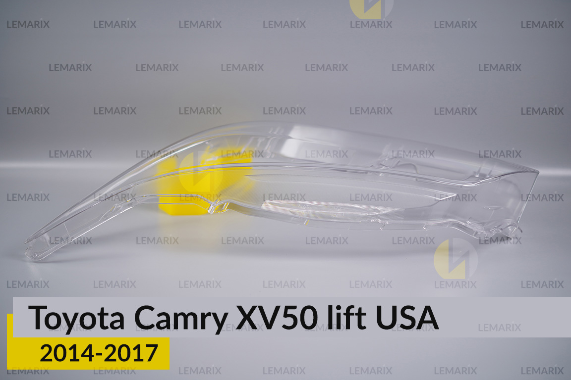 Скло фари Toyota Camry XV50 USA (2014-2017) рест ліве