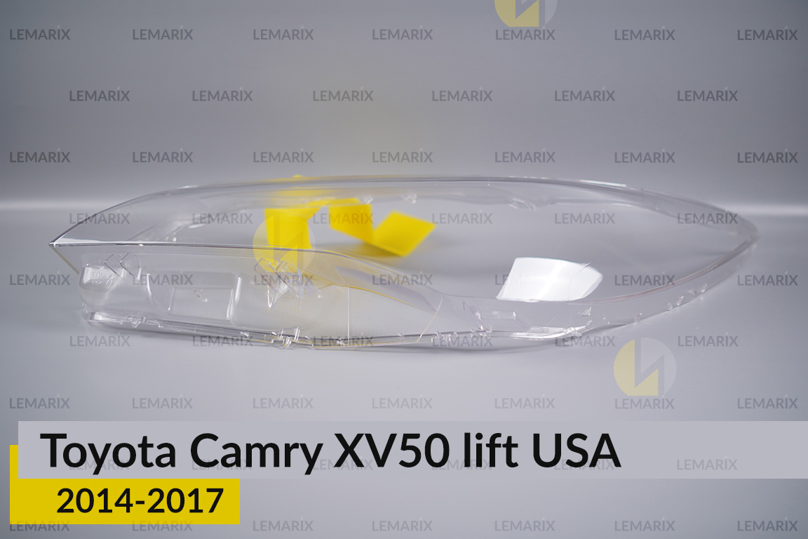 Скло фари Toyota Camry XV50 USA (2014-2017) рест ліве