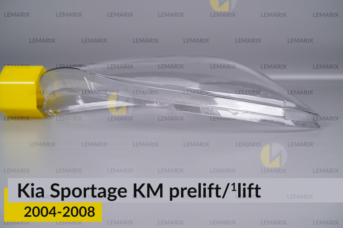 Стекло фары KIA Sportage KM (2004-2008) дорест/1 рест правое