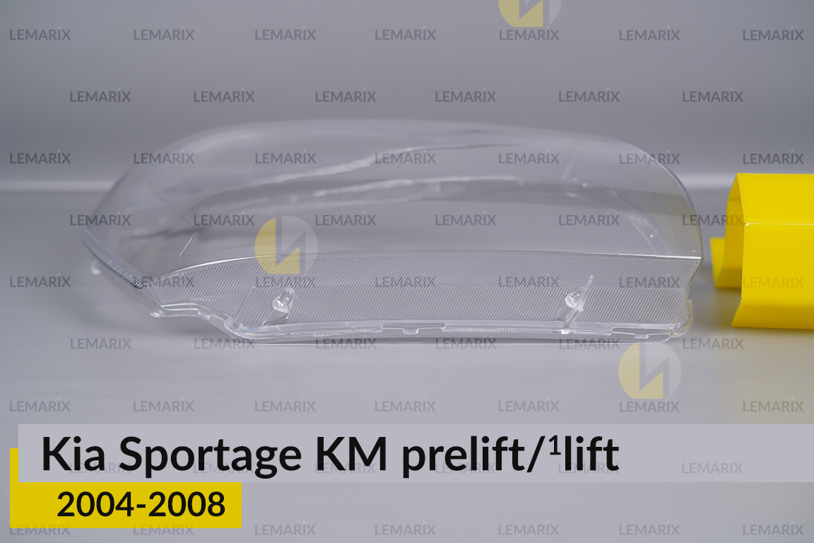 Стекло фары KIA Sportage KM (2004-2008) дорест/1 рест правое