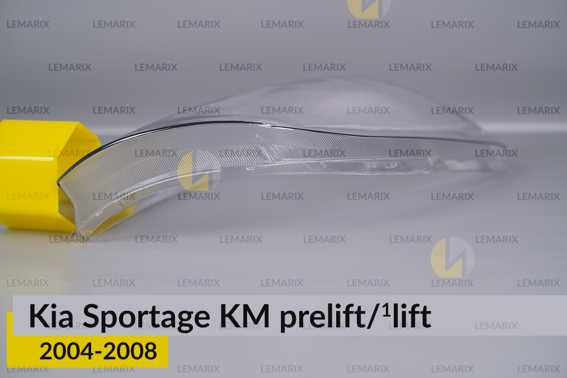 Стекло фары KIA Sportage KM (2004-2008) дорест/1 рест правое