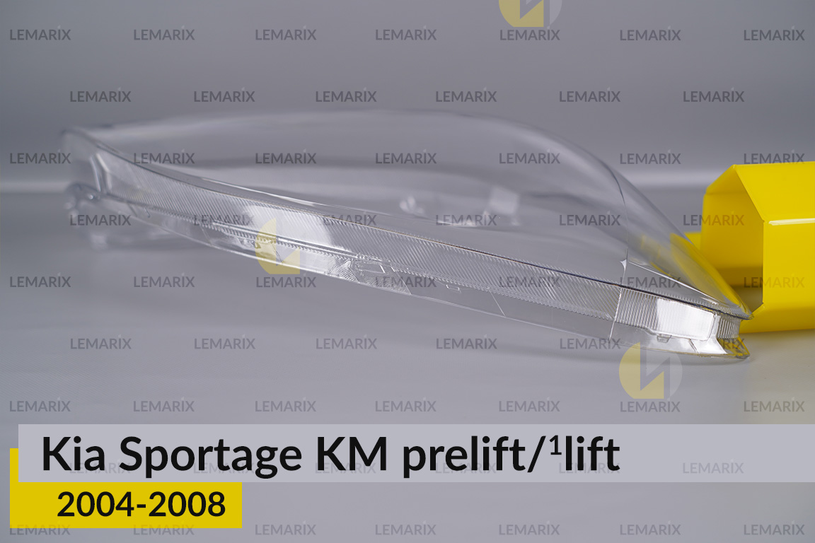 Стекло фары KIA Sportage KM (2004-2008) дорест/1 рест правое