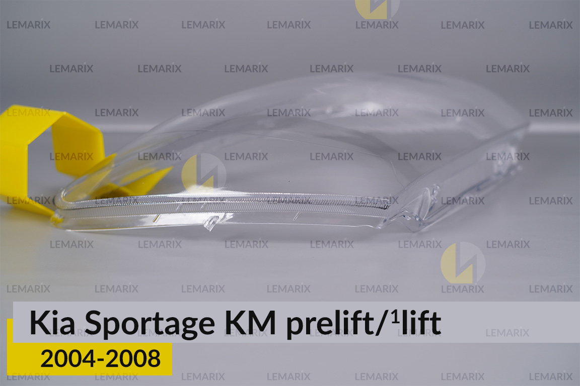Стекло фары KIA Sportage KM (2004-2008) дорест/1 рест правое