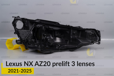 Корпус фары Lexus NX AZ20 3 линзы (2021-2026) дорест правый