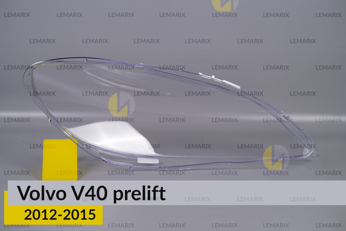 Скло фари Volvo V40 (2012-2015) дорест ліве