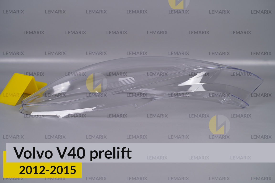 Скло фари Volvo V40 (2012-2015) дорест ліве