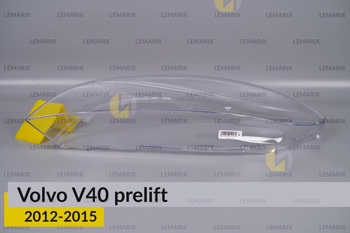 Скло фари Volvo V40 (2012-2015) дорест ліве