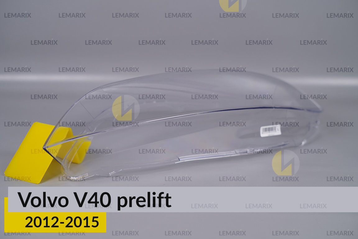 Скло фари Volvo V40 (2012-2015) дорест ліве