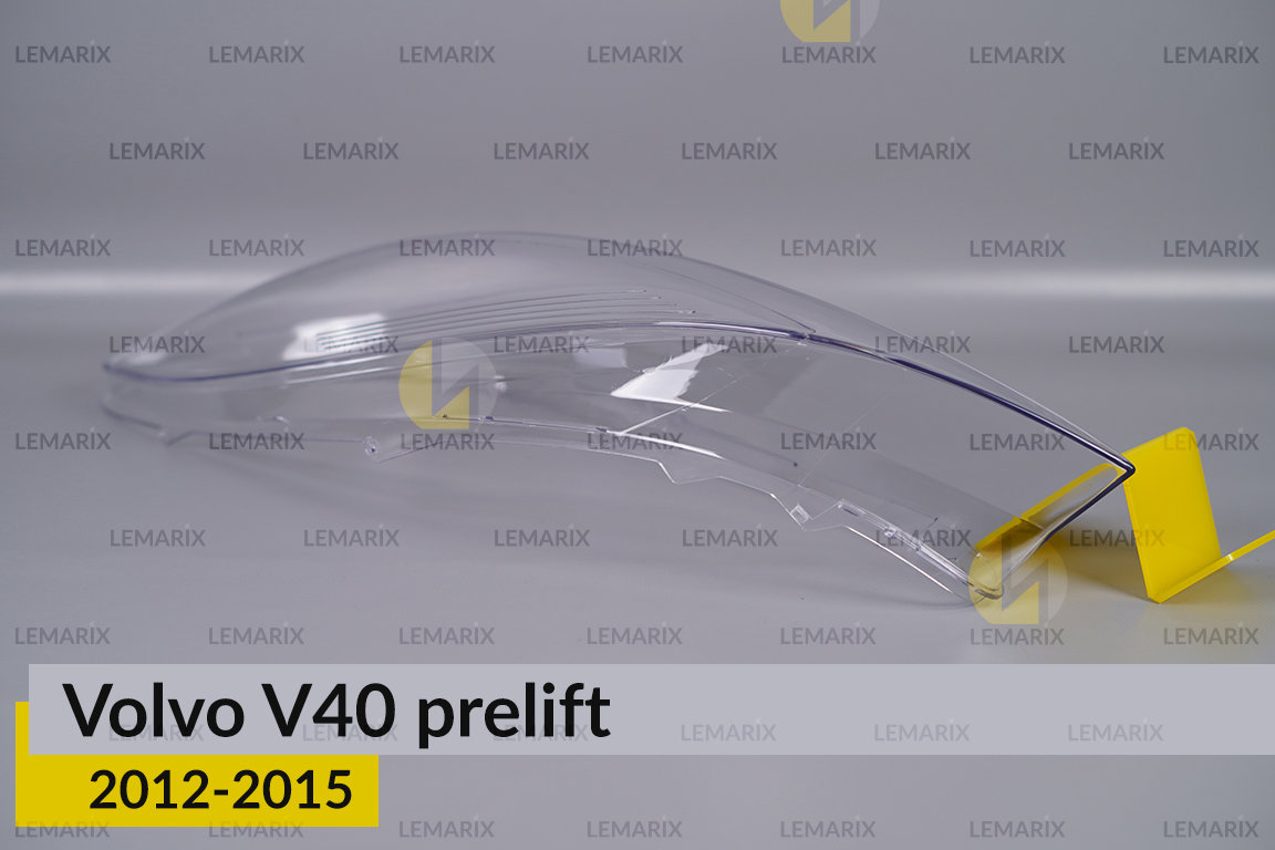 Скло фари Volvo V40 (2012-2015) дорест ліве