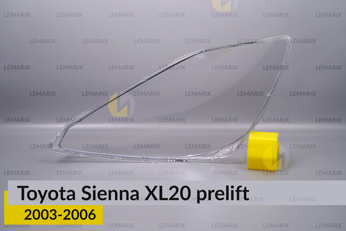 Скло фари Toyota Sienna XL20 (2003-2006) дорест праве