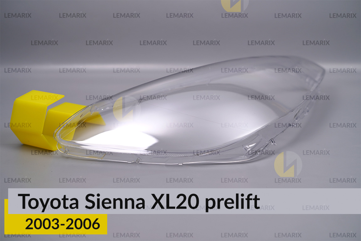 Скло фари Toyota Sienna XL20 (2003-2006) дорест праве
