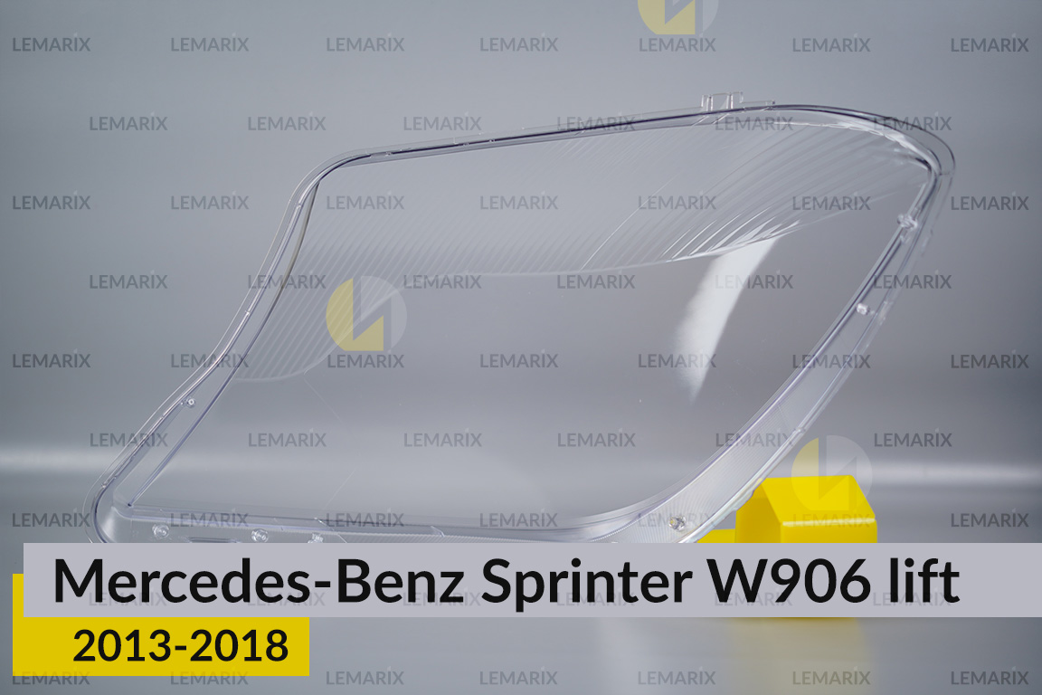 Скло фари Mercedes-Benz Sprinter W906 (2013-2018) рест праве