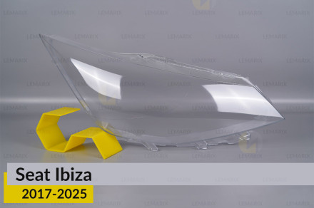 Скло фари Seat Ibiza (2017-2025) дорест/1 рест праве
