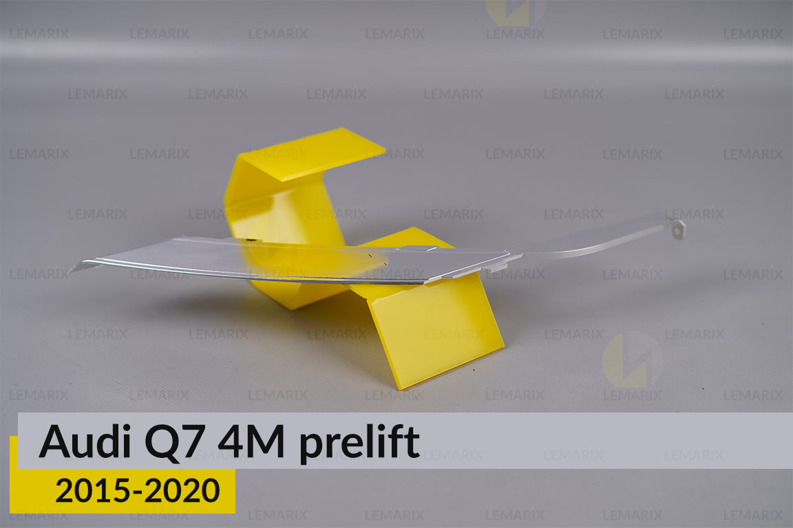 Хромированный декор внешнего световода нижний Audi Q7 4M (2015-2020) дорест правый