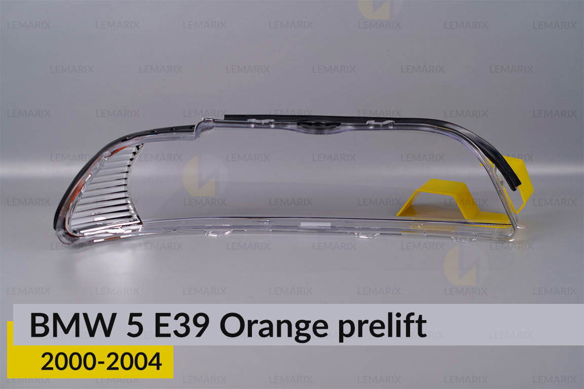 Скло фари BMW 5 E39 Orange (2000-2004) рест ліве