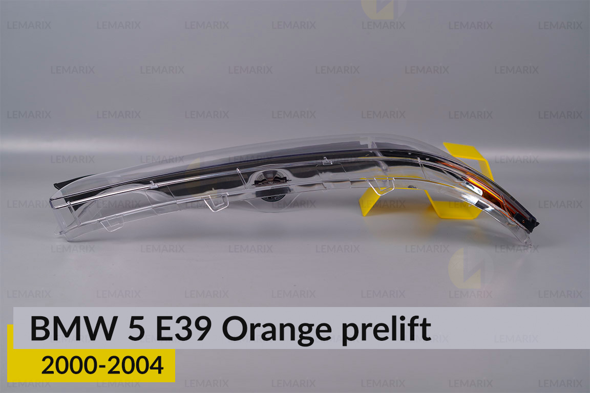 Скло фари BMW 5 E39 Orange (2000-2004) рест ліве