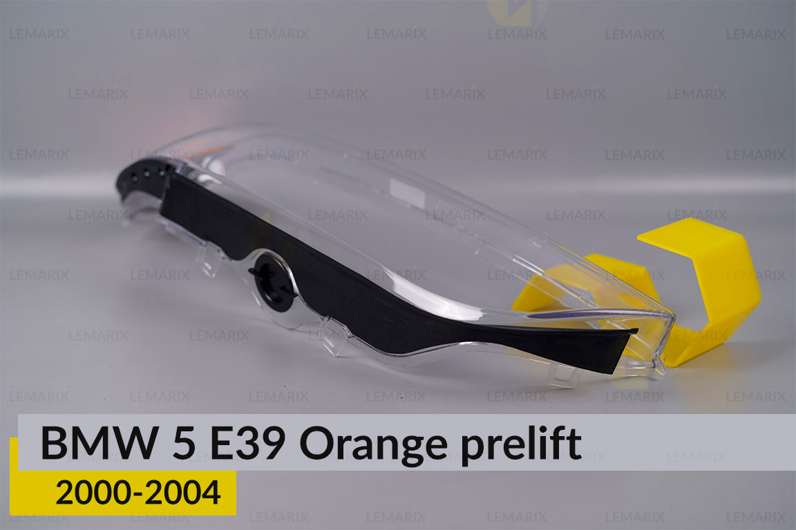 Скло фари BMW 5 E39 Orange (2000-2004) рест ліве