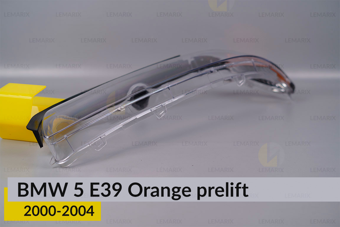 Скло фари BMW 5 E39 Orange (2000-2004) рест ліве