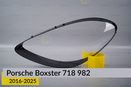 Скло фари Porsche Boxster 718 982 (2016-2025) ліве