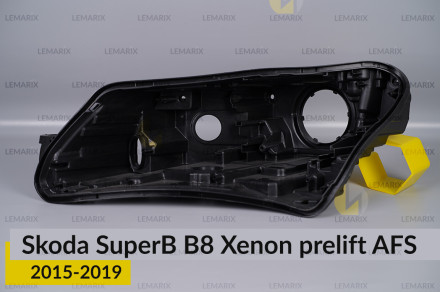 Корпус фары Skoda SuperB B8 Xenon AFS (2015-2019) дорест левый