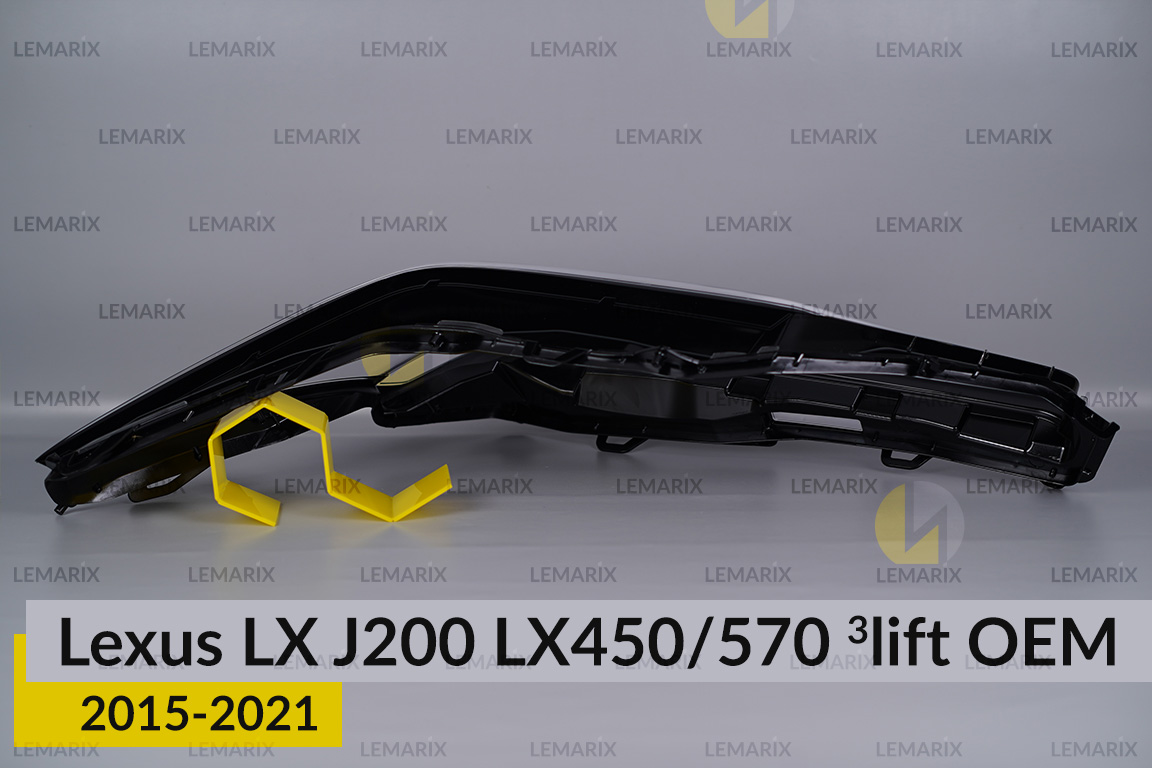 Стекло фары Lexus LX J200 LX450/570 OEM (2015-2021) 3 рест левое