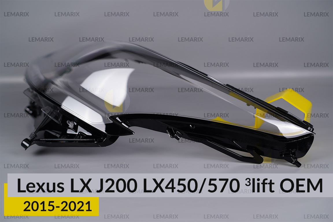 Стекло фары Lexus LX J200 LX450/570 OEM (2015-2021) 3 рест левое