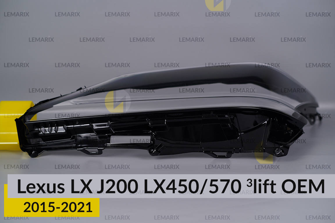 Стекло фары Lexus LX J200 LX450/570 OEM (2015-2021) 3 рест левое