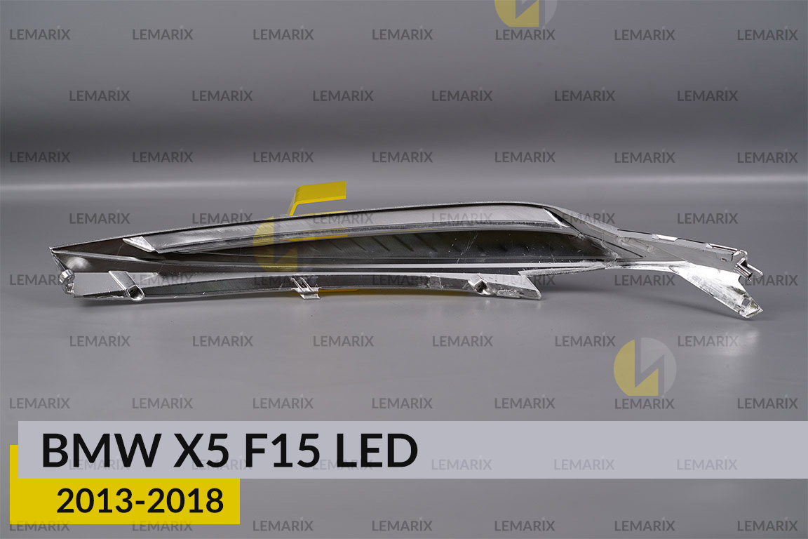 Хромована декоративна маска верхня BMW X5 F15 LED (2013-2018) ліва