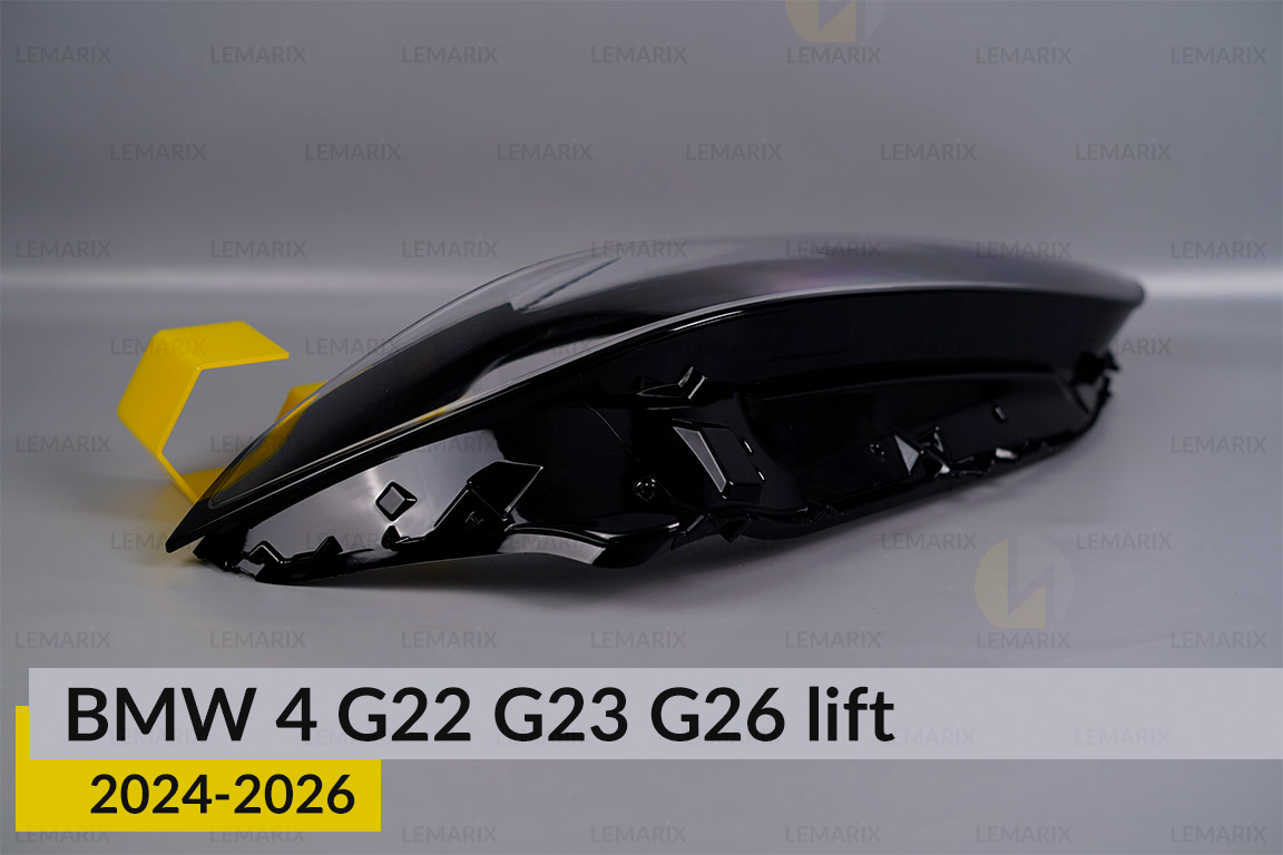 Скло фари BMW 4 G22 G23 G26 (2024-2026) рест праве