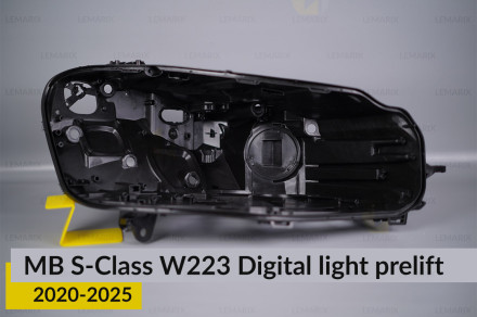 Корпус фари Mercedes-Benz S-Class W223 Digital light (2020-2026) дорест правий