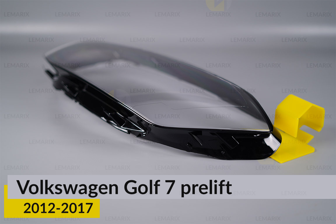 Стекло фары VW Volkswagen Golf 7 (2012-2017) полоски дорест левое